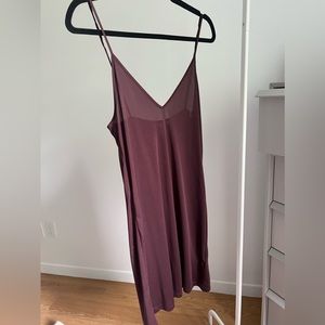 H&M plum slip dress